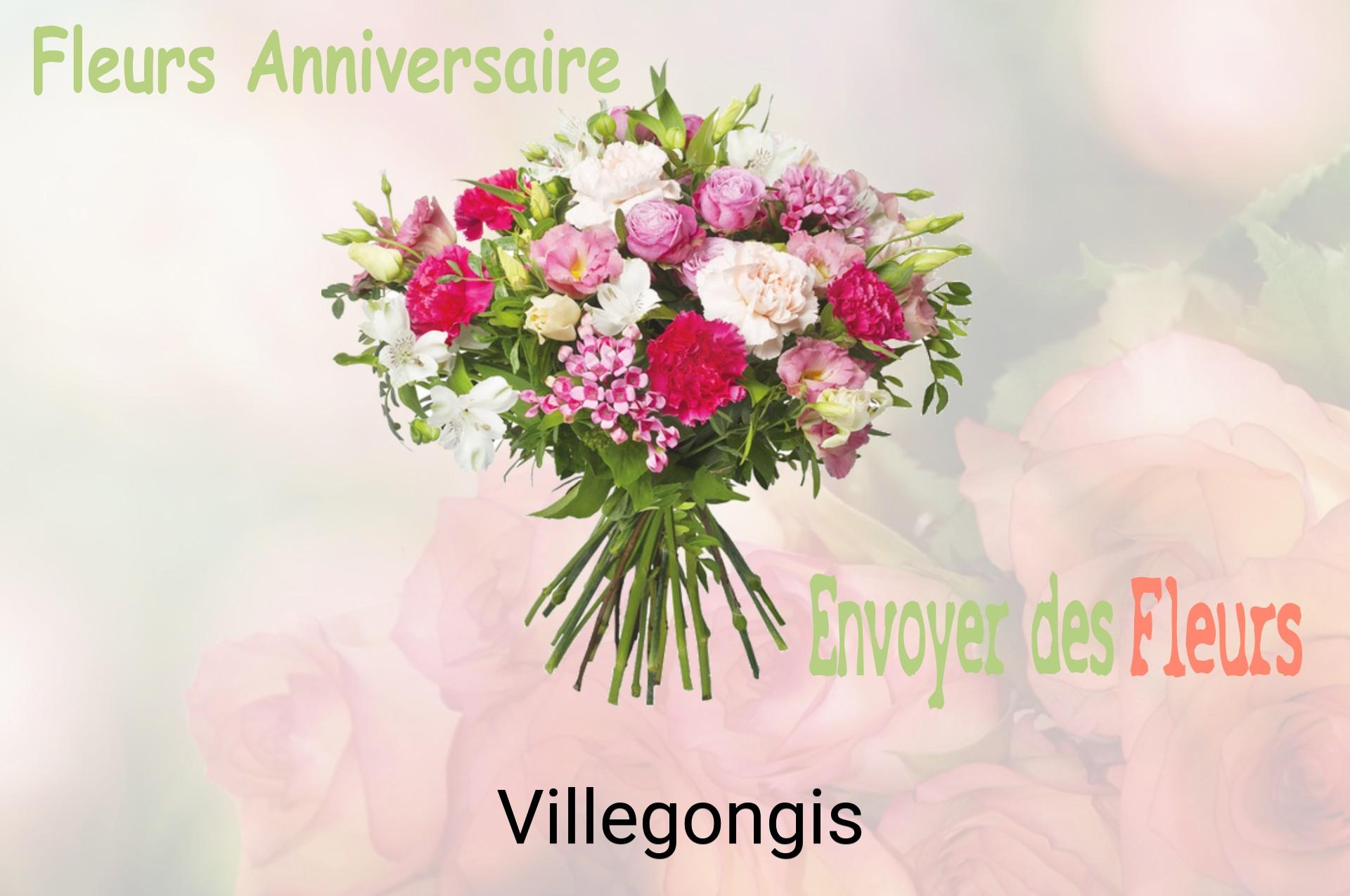 Bouquet de fleurs d’anniversaire livré à Villegongis