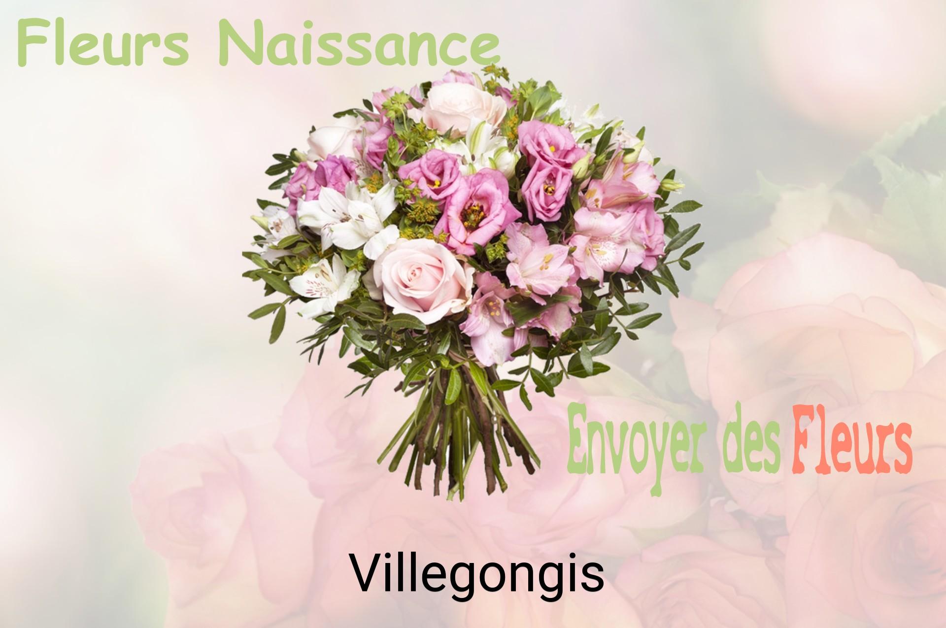 Bouquet de fleurs de naissance livré à Villegongis